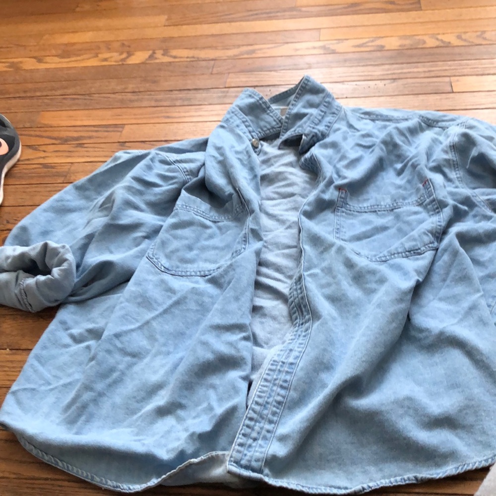 Super oversized jean shirt